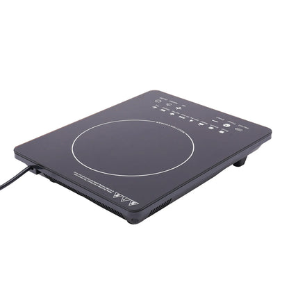 110V 750W Electric Induction Cooktop 8 Power Levels Touch Control Burner 180min Timer Portable Stove
