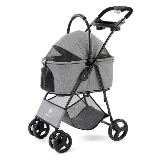 3 in 1  Waterproof, All-Terrain Pet Stroller with Removable Carrier
