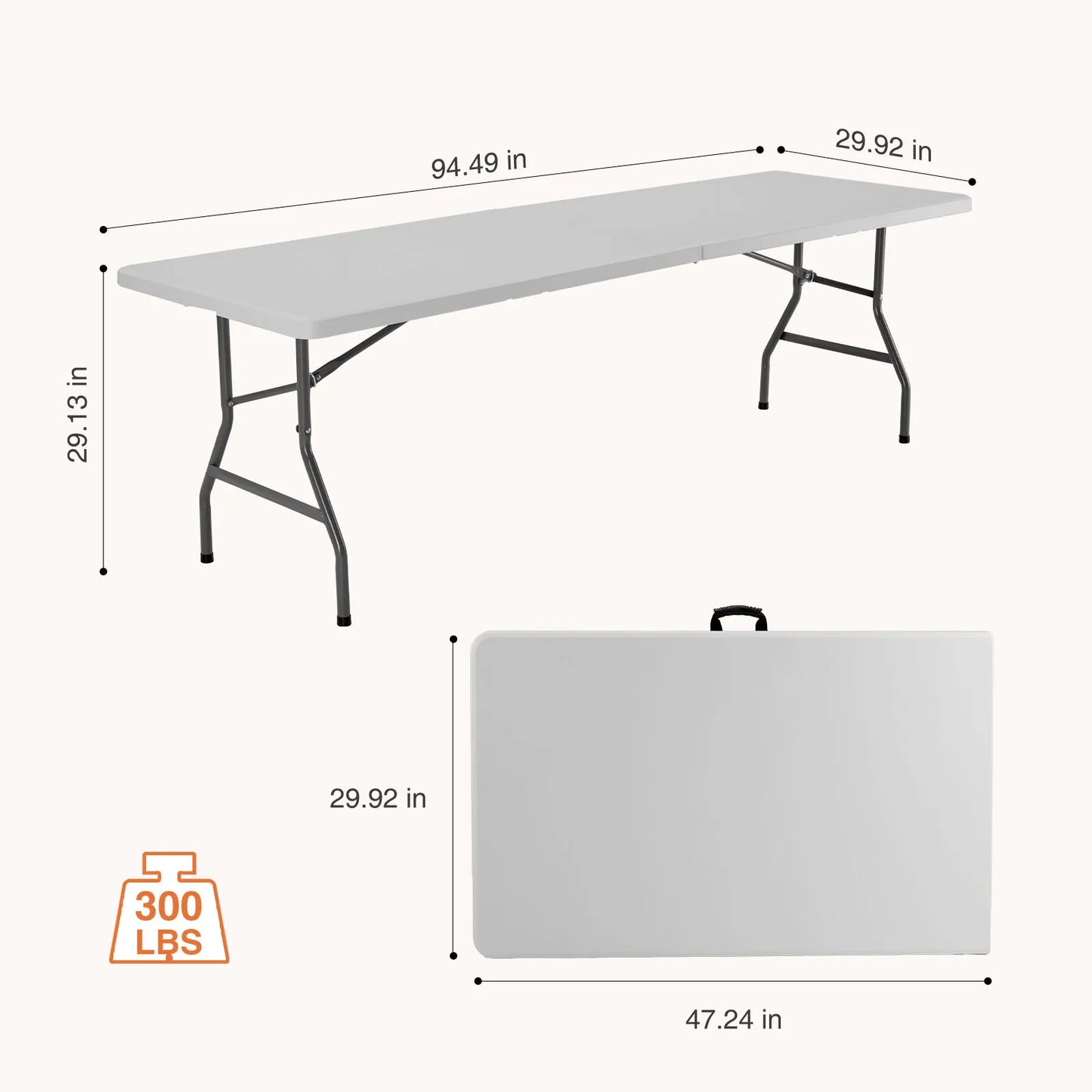 JHK  Portable Folding Heavy Duty Table