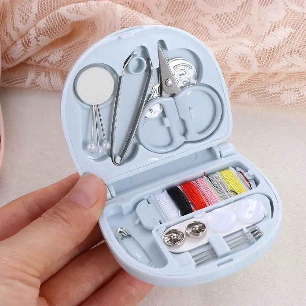 Portable Luxury Mini Travel Sewing Kit  With Threads, Sharp Scissors, Hand Needles And Extra Accessories