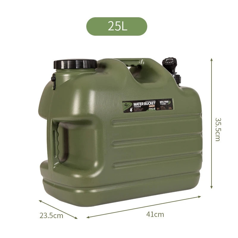 Desert Fox Large Military Green Water Tank Container with Spigot