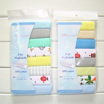 5/8 Pcs Cotton Newborn Baby Towels Set