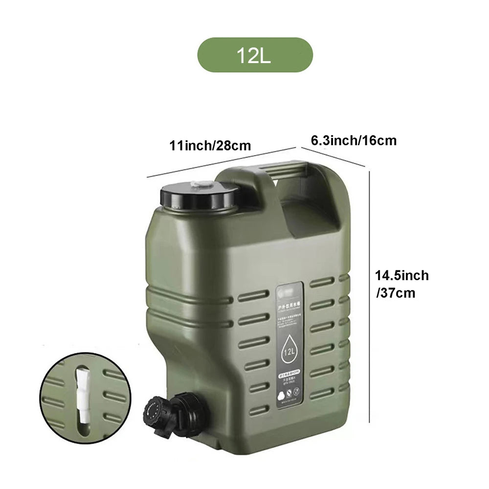 Desert Fox Large Military Green Water Tank Container with Spigot