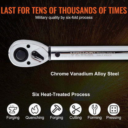 SucceBuy 1/2" 1/4" 3/8" Mechanical Torque Wrench Set