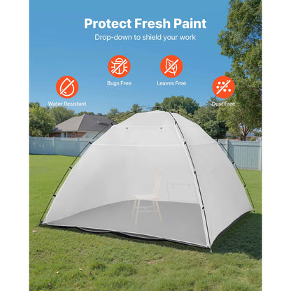 SucceBuy Portable Booth Tent With Built-in Floor