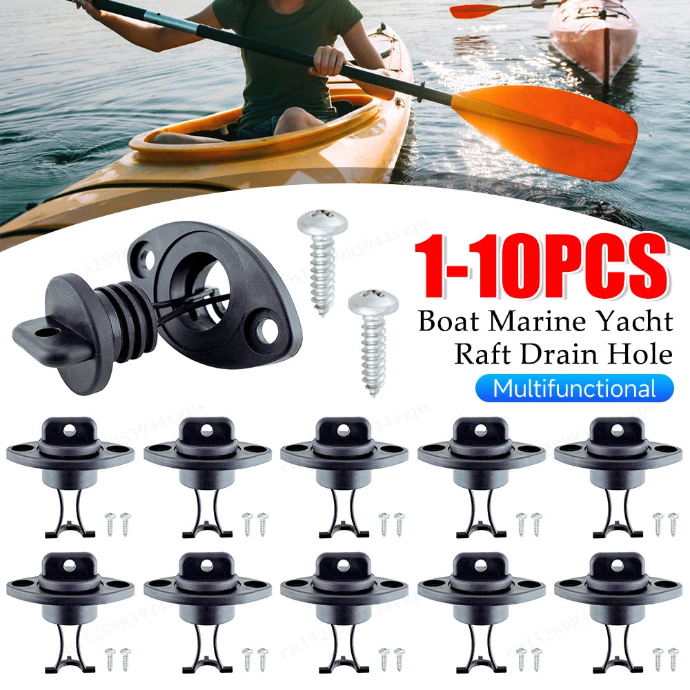 1-10PCS Boat Drain Hole Plug ,Screw Sealing