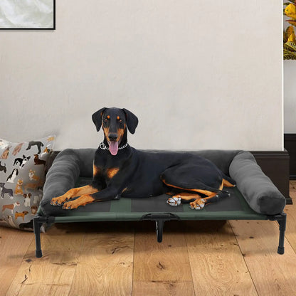 Dog Bed for Dogs and Cats Indoor Outdoor Elevated Pet Lounger Bed