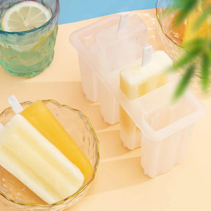 Popsicle Molds with Reusable Sticks