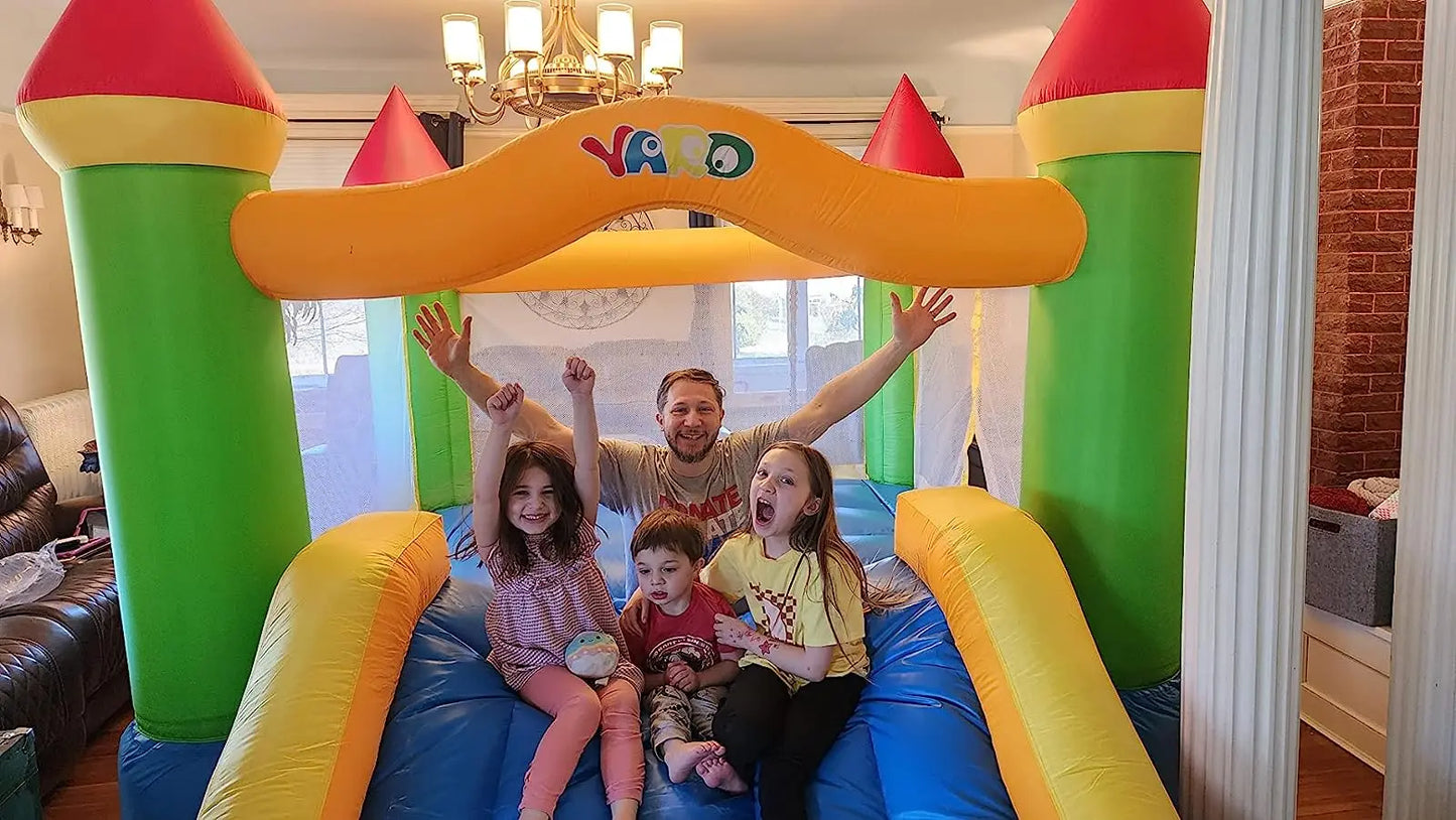 Yard Inflatable Bounce House With Slide 12*9*8ft With Blower