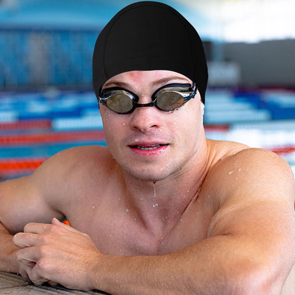 Extra Large Swim Cap Soft  Swimming Hat Comfortable Bathing Swimming Cap Keeps Hair Clean for Women Men