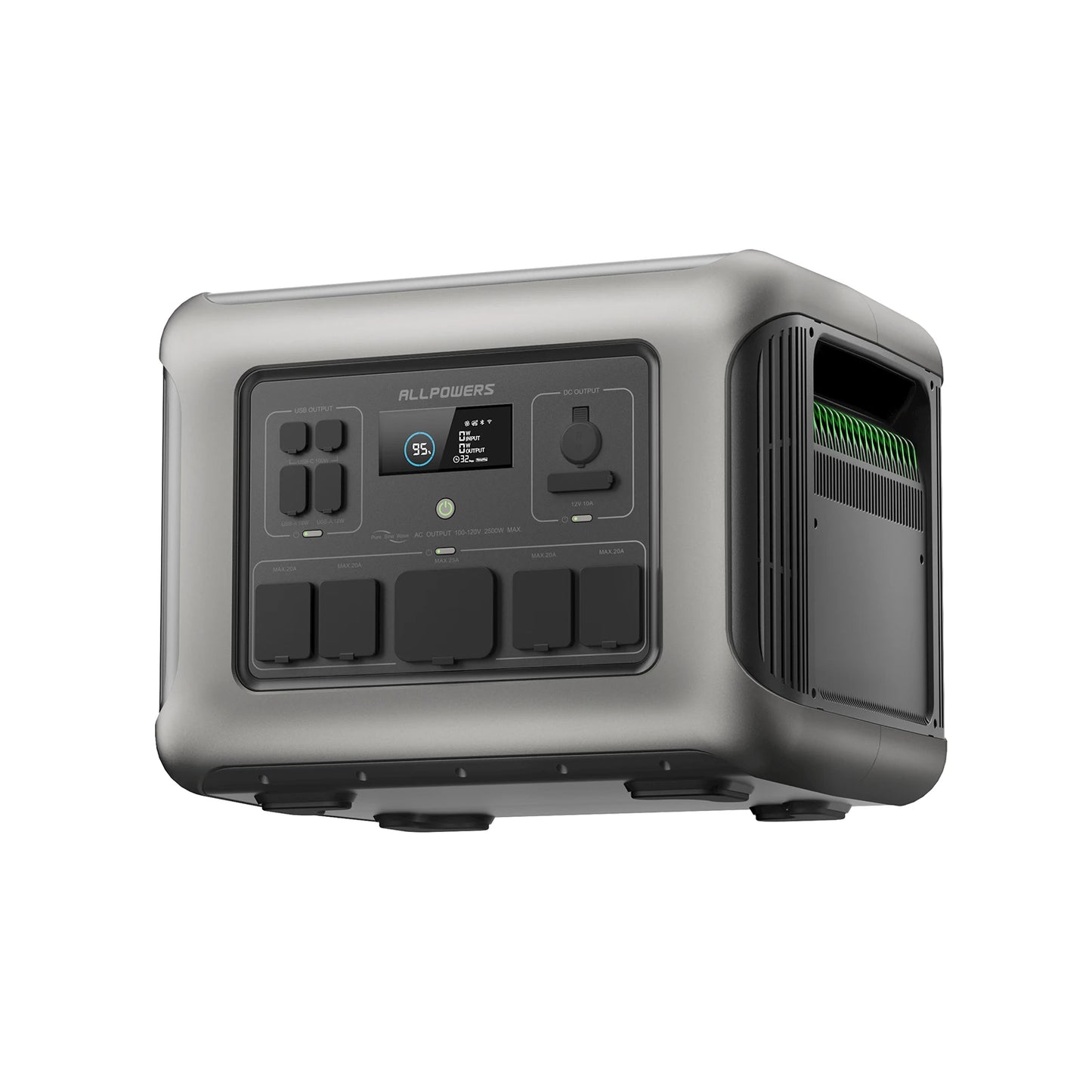ALLPOWERS Portable Power Station R600, 299Wh LiFeP04 Battery with 2x 600W (1200W Surge)